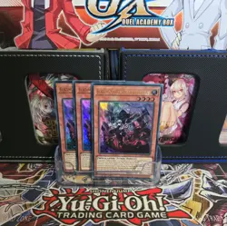 X3 PLAYSET CH01-EN004 "Blazing Cartesia, the Virtuous" Ultra Rare YuGiOh - Image 1
