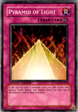 Yugioh Pyramid of Light MOV-EN004 Common Limited Edition Promo - Image 1