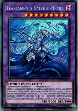 Yugioh Tearlaments Kaleido-Heart POTE-EN043 1st Edition Secret Rare NM - Image 1