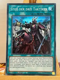 Stoss Der Drei Taktiken RA03-DE072 Super Rare Deutsch NM YUGIOH - Image 1