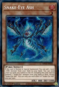 Snake-Eye Ash - Prismatic Secret Rare 1st Edition MP24-EN110 - NM - YuGiOh - Image 1