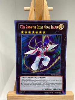 CXyz Simon The Great Moral Leader - Secret Rare NUMH-EN040 - LP - YuGiOh - Image 1
