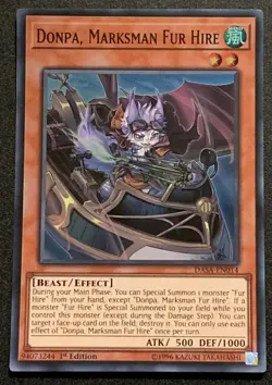 Donpa, Marksman Fur Hire | DASA-EN014 | Super Rare | 1st Edition | YuGiOh TCG - Image 1