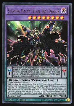 Starving Venemy Lethal Dose Dragon - DUOV-EN037 - Ultra Rare - Yugioh - Image 1