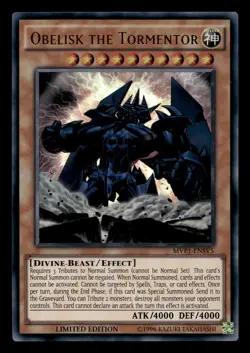 Obelisk the Tormentor MVP1-ENSV5 Ultra Rare Dark Side of Dimensions Yu-Gi-Oh NM - Image 1