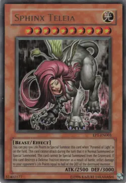 Yugioh Sphinx Teleia EP1-EN003 Ultra Rare NM - Image 1
