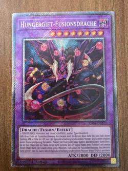 Yu-Gi-Oh! RA04-DE272 Hungergift-Fusionsdrache Platinum Secret Rare NM 1st - Image 1