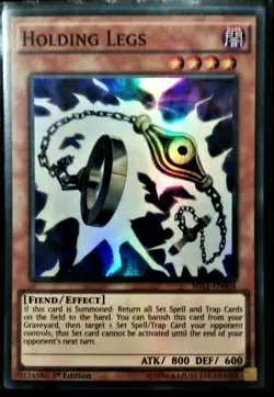 YuGiOh Holding Legs Super Rare 1st Edition MIL1-EN004 NM/M - Image 1