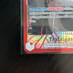 Trafalgar Law Alternate Art Leader Red One Piece TCG OP14-001 Azure Sea's Seven - Image 5