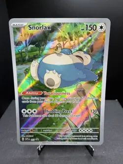 Pokemon TCG Scarlet & Violet Snorlax SVP 051 Black Star Promo Full Art NM! - Image 1
