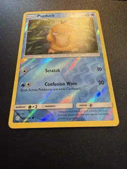 Pokemon TCG Psyduck Rare Reverse Holo Card 40/236 Cosmic Eclipse - Image 2