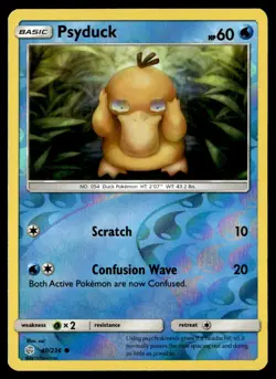 Psyduck 40/236 Reverse Holo Common Cosmic Eclipse Pokemon 2019 - Image 1