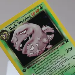 Pokemon TCG - Dark Weezing 14/82 Team Rocket Holo Rare 1st Edition - EXC/NM - Image 1
