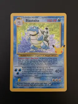 Pokemon Blastoise 2/102 Holo Celebrations 25th Anniversary Pokemon Card TCG NM/M - Image 1