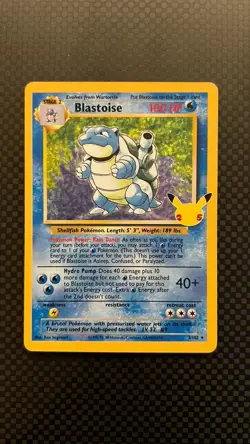 Blastoise 2/102 Celebrations Pokemon TCG - Holo Rare Card - Pack Fresh - Image 1
