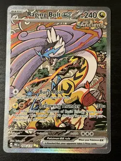 Pokemon TCG ⚡ Raging Bolt ex 166/131 SIR Sv: Prismatic Evolutions Holo RARE Nm - Image 1