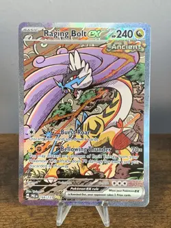 Raging Bolt EX 166/131 SV Prismatic Evolutions SIR Full Art Near Mint 🔥 - Image 1
