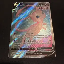 Pokemon TCG Mew V Full Art Holo Ultra Rare Card 250/264 Fusion Strike NM - Image 1