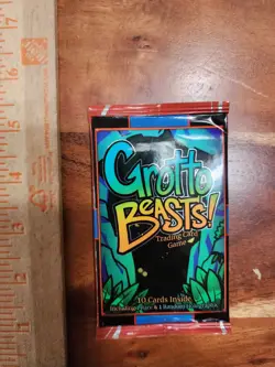 Lot Of 10 Pack of Sealed Grotto Beasts! Trading Card Game Booster Packs Tcg 2 - Image 3