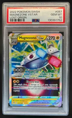 2022 Pokemon SWSH Lost Origin Magnezone VST Holo #057/196 PSA 10 - Image 1