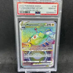 PSA 10 Magnezone VSTAR 198 2022 Pokemon SWSH Lost Origin Secret Rainbow Rare - Image 2