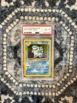 Pokemon Card Blastiose (Holo) 2/102 Base Set 1999 - PSA 8 Graded - Image 1
