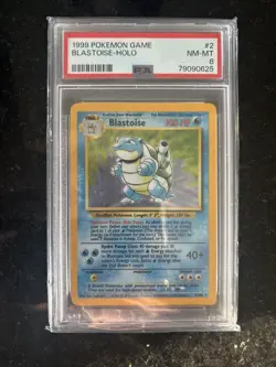 Pokemon Card Blastiose (Holo) 2/102 Base Set 1999 - PSA 8 Graded - Image 1