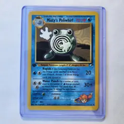 Misty's Poliwhirl 53/132 Pokemon TCG 1st Edition Gym Heroes LP Vintage 2000 Card - Image 1