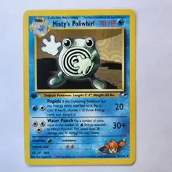 Misty's Poliwhirl 53/132 Pokemon TCG 1st Edition Gym Heroes LP Vintage 2000 Card - Image 2