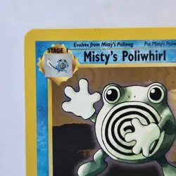 Misty's Poliwhirl 53/132 Pokemon TCG 1st Edition Gym Heroes LP Vintage 2000 Card - Image 3