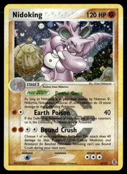 Nidoking Holo Rare Reverse Holo FireRed & LeafGreen 8/112 NM Pokemon TCG - Image 1