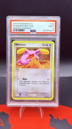 CGC 9.5 MINT+ Whismur 82/101 EX Hidden Legends REVERSE HOLO Pokemon Card 032 - Image 1