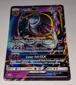 Pokemon Lunala GX SM17 Holo Rare Black Star Promo Full Art Card TCG - Image 1