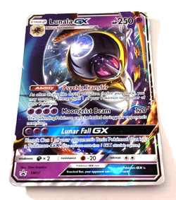 Pokemon Lunala GX SM17 Holo Rare Black Star Promo Full Art Card TCG - Image 2