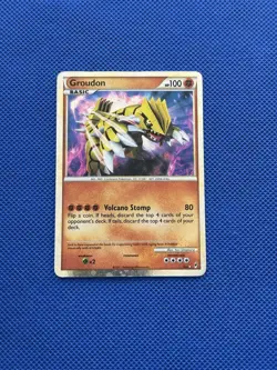 Groudon SL4 Pokemon Card Call Of Legends Shiny Holo Rare LP - Image 2