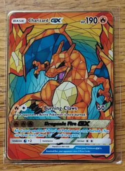Charizard Burning Claws Dragonic Fire, Gold Foil Metal HP190 Pokemon Card - 4424 - Image 1