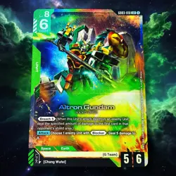 Altron Gundam LR GD03-018 Foil Steel Requiem Gundam Card Game English NM Wing W - Image 1