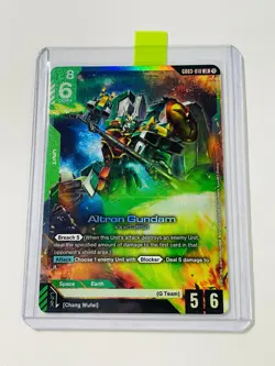 Altron Gundam LR GD03-018 Foil Steel Requiem Gundam Card Game English NM Wing W - Image 2