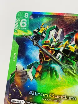 Altron Gundam LR GD03-018 Foil Steel Requiem Gundam Card Game English NM Wing W - Image 4