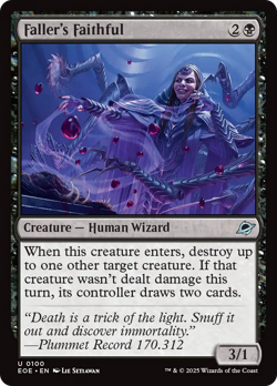 Faller's Faithful #100 Near Mint NM EOE Edge of Eternities Magic MTG - Image 1