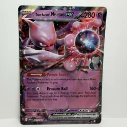 Team Rocket’s Mewtwo EX 081/182 Pokemon SV10: DRI Double Rare Holo 2025 - Image 1