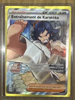 CARTE POKEMON ENTRAINEMENT DE KARATEKA 255/217 AR HEROS TRANSCENDANTS ME02.5 FR - Image 1
