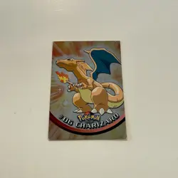 Charizard Foil #06 Topps TV Animation Black Logo Pokemon - Image 1