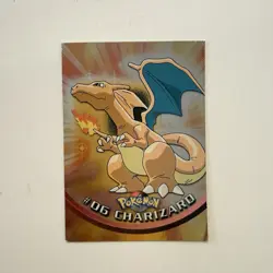 Charizard Foil #06 Topps TV Animation Black Logo Pokemon - Image 2