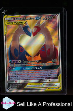 LATIAS & LATIOS GX POKEMON 170/181 SM TAG TEAM GX HOLO EN HOLO TAG TEAM GX GER - Image 1