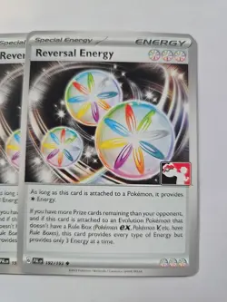 4x Reversal Energy Play! Pokemon Prize Pack Series Non Holo Playset Paldea - Image 2