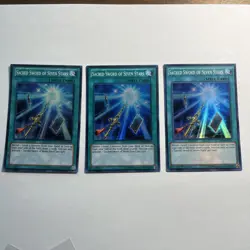 3x YUGIOH! Sacred Sword of Seven Stars LTGY-EN066 & MP14-en042 - VLP/LP - Image 1
