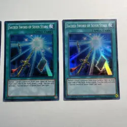 3x YUGIOH! Sacred Sword of Seven Stars LTGY-EN066 & MP14-en042 - VLP/LP - Image 2