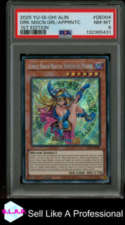 DRK MGCN GRL/APPRNTC 1ST EDI YU-GI-OH! ALIN-ALLIANCE INSIGHT 2025 DE004 PSA 8 - Image 1