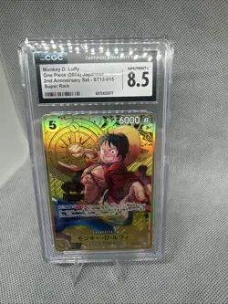 One Piece 2024 JPN 2nd Anniversary Set Super Rare Monkey Luffy CGC - Image 1